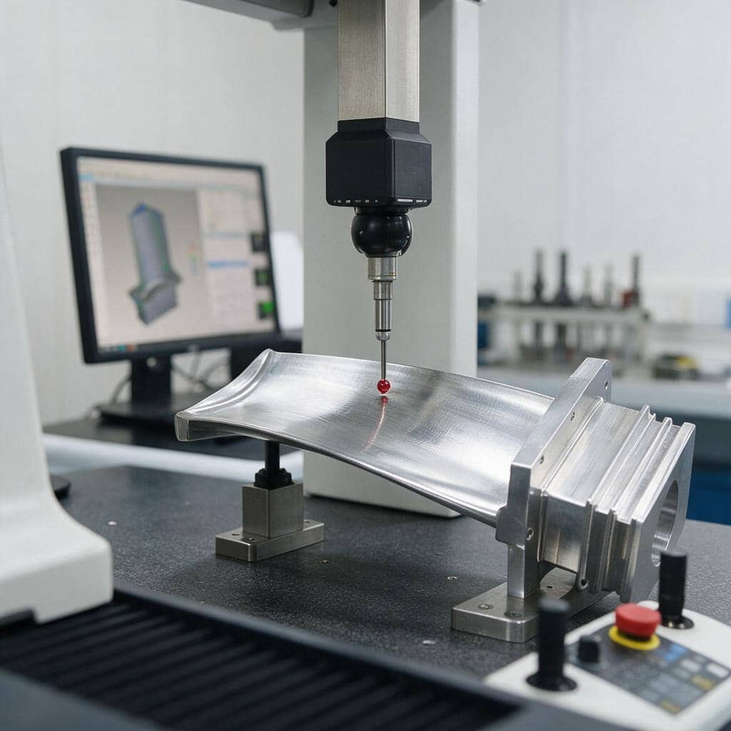 CMM inspection report for precision aluminum machining to ±0.005 mm