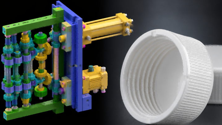 high-cavity-unscrewing-mold-for-cap-and-bottle-closures-manufacturing