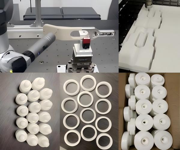 CMM inspection of machined plastic parts with GDT tolerance verification
