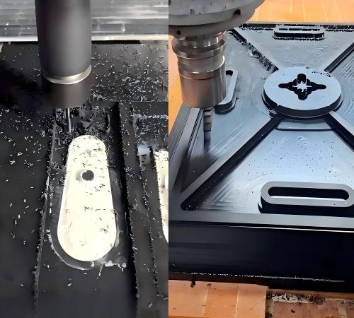 Symmetric stock removal strategy to prevent plastic warping in CNC machining