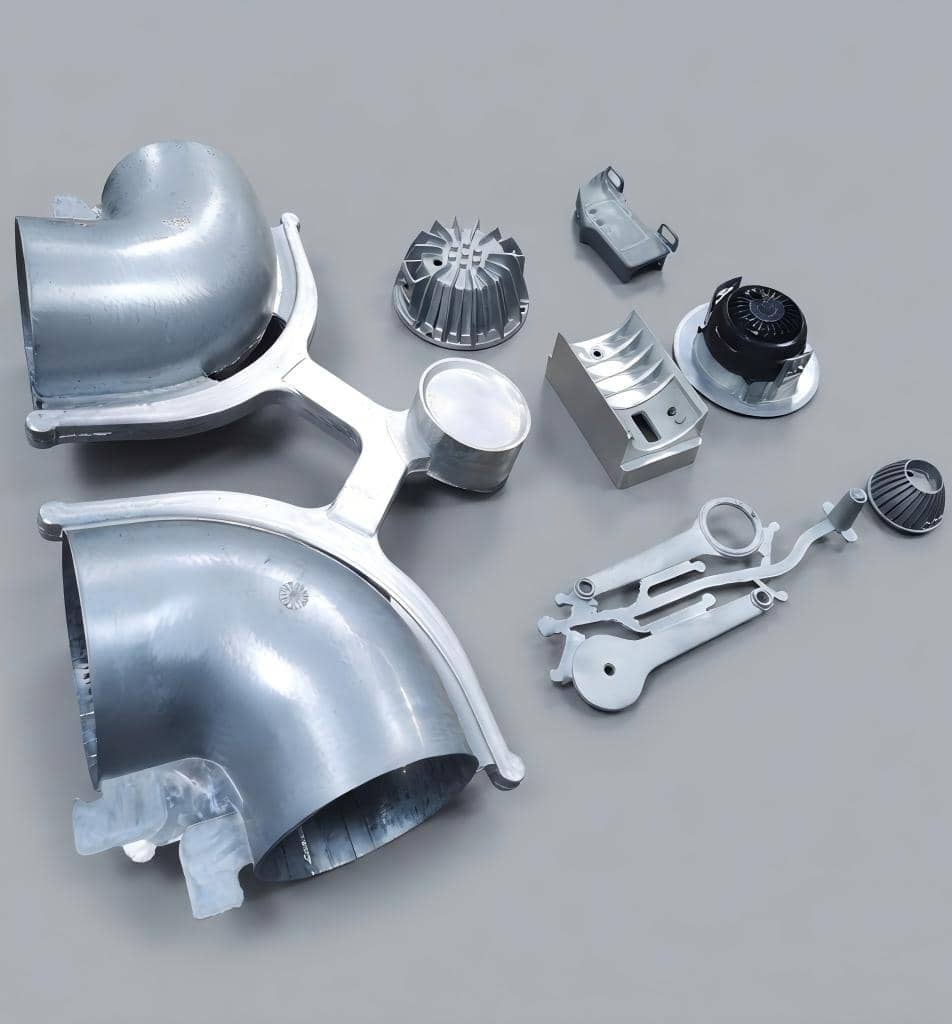 Reference die casting tooling graphic; steel, temperature and service-life figures require project-specific confirmation