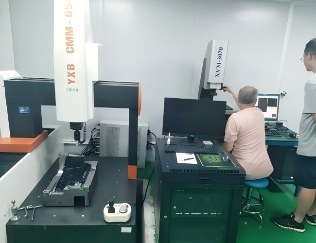 CMM-dimensional-inspection-of-a-molded-automotive-part-against-drawing-tolerances.