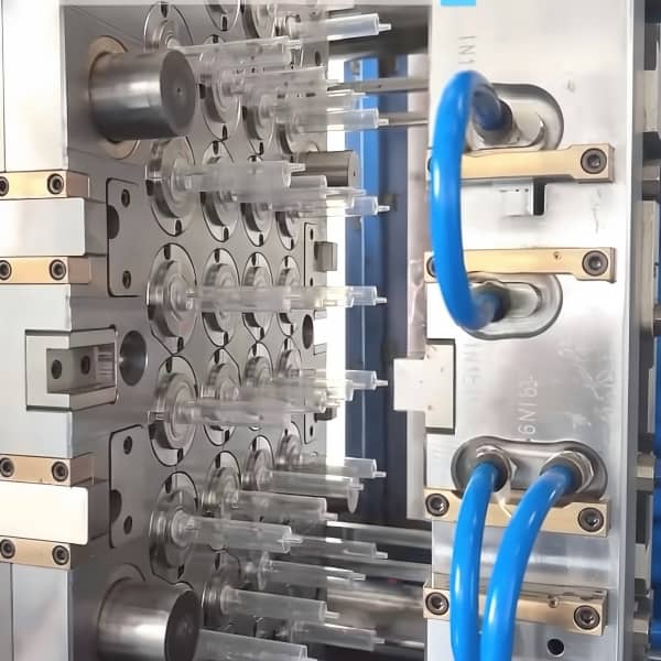 FANUC-clean-molding-cell-running-medical-injection-molding-parts-under-climate-control.