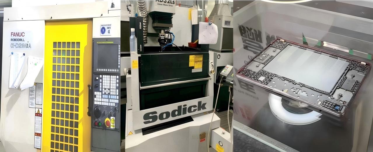 Fanuc-and-SODICK-mirror-EDM-machining-a-plastic-enclosure-mold-cavity