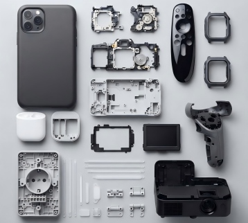 Injection-molded-consumer-electronics-enclosures-camera-housing-POS-terminal-case-and-power-socket
