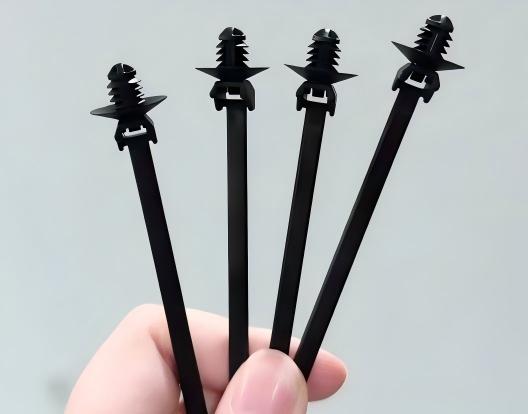 Custom cable tie parts from KTM mold trials