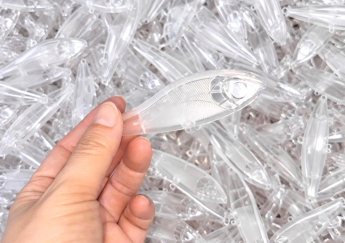 Custom soft and hard plastic fishing lure manufacturer KTM production floor